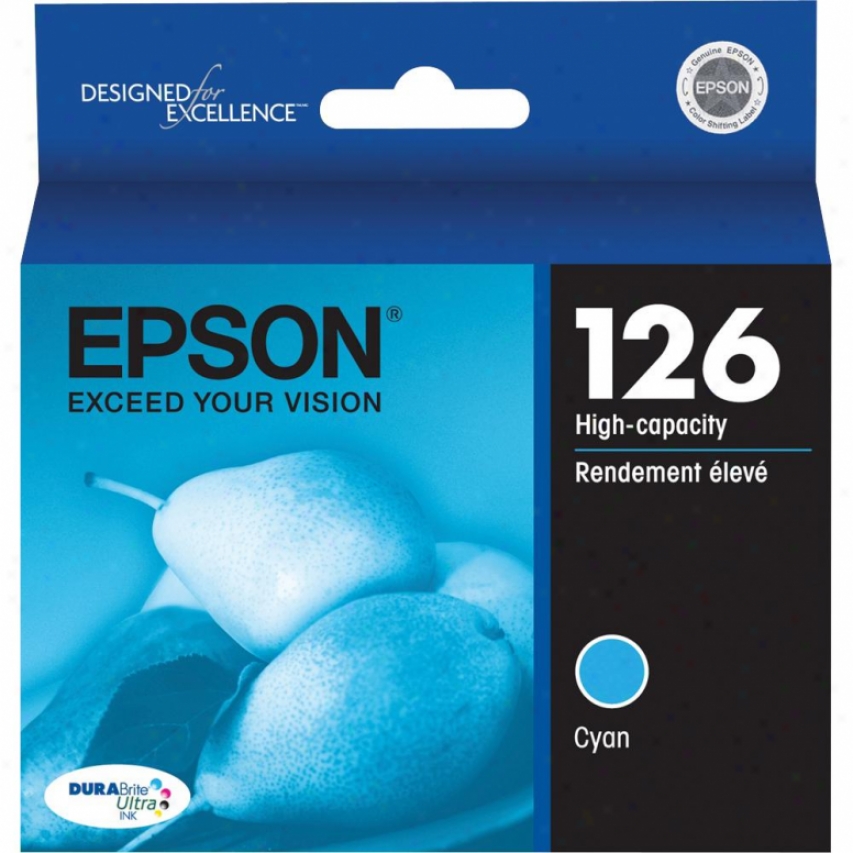 Epson 126 High-capacity Cyan Ink Carteidge T126220