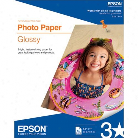 Epson Letter Size Glossy Photo Paper (50-pack)