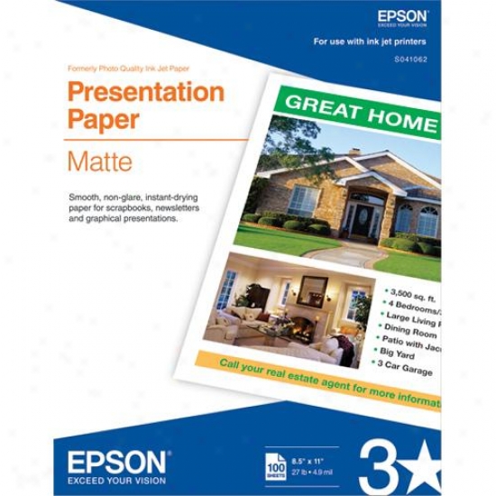 Epson S041062 - 100-pack Of Photo Quality Printer Paper