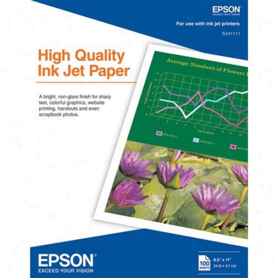 Epson S041111 - 100-pack Of High-performance Inkjet Printing Paper