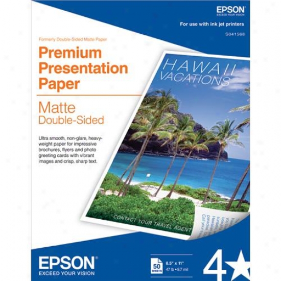 Epson S041568 50 Sheets Of Double-qided Matte Paper