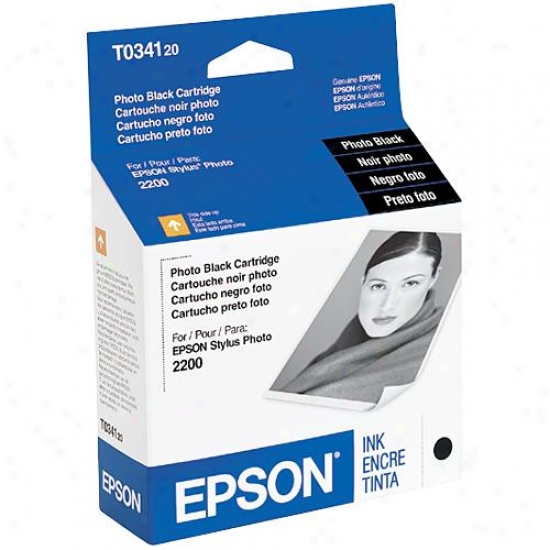 Epson T034120 Photo Black Ink Cartridge For 2200