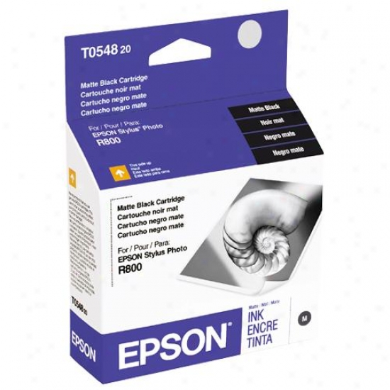 Epson T054820 Ink Cartridge For Stylus R800 Printer - Biack