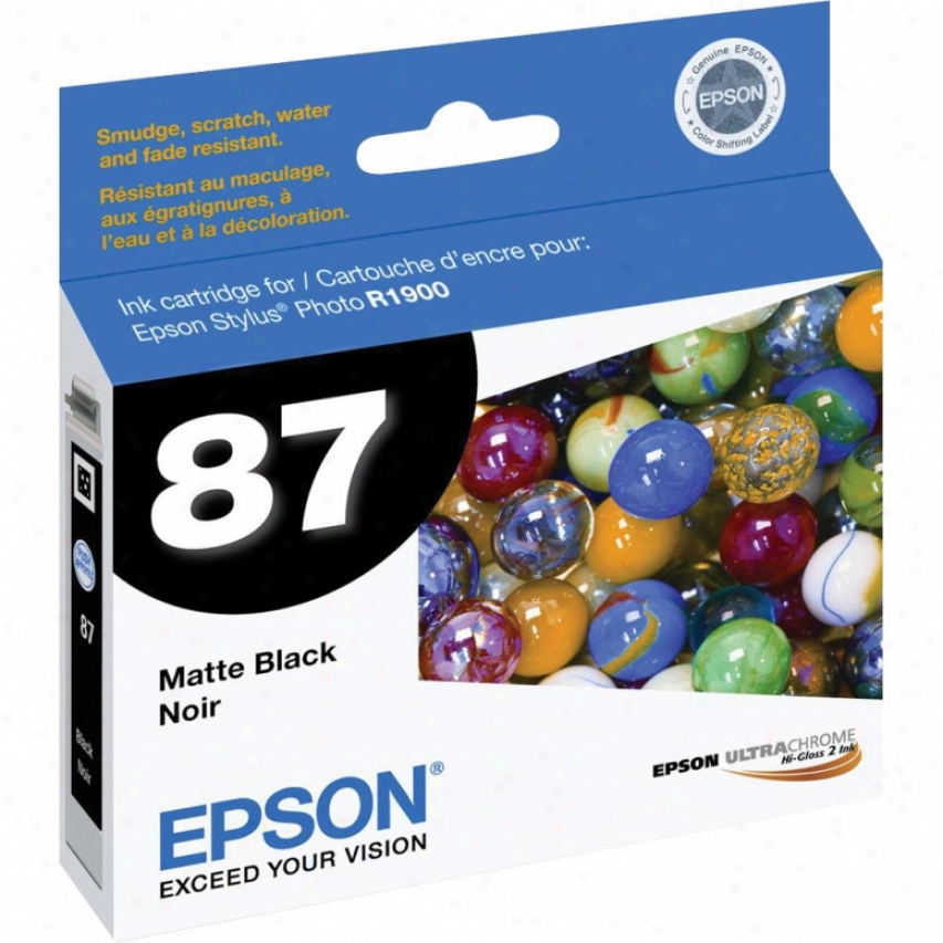 Epson T087820 Matte Black Ultrachrome Hg2 Ink Cartridge