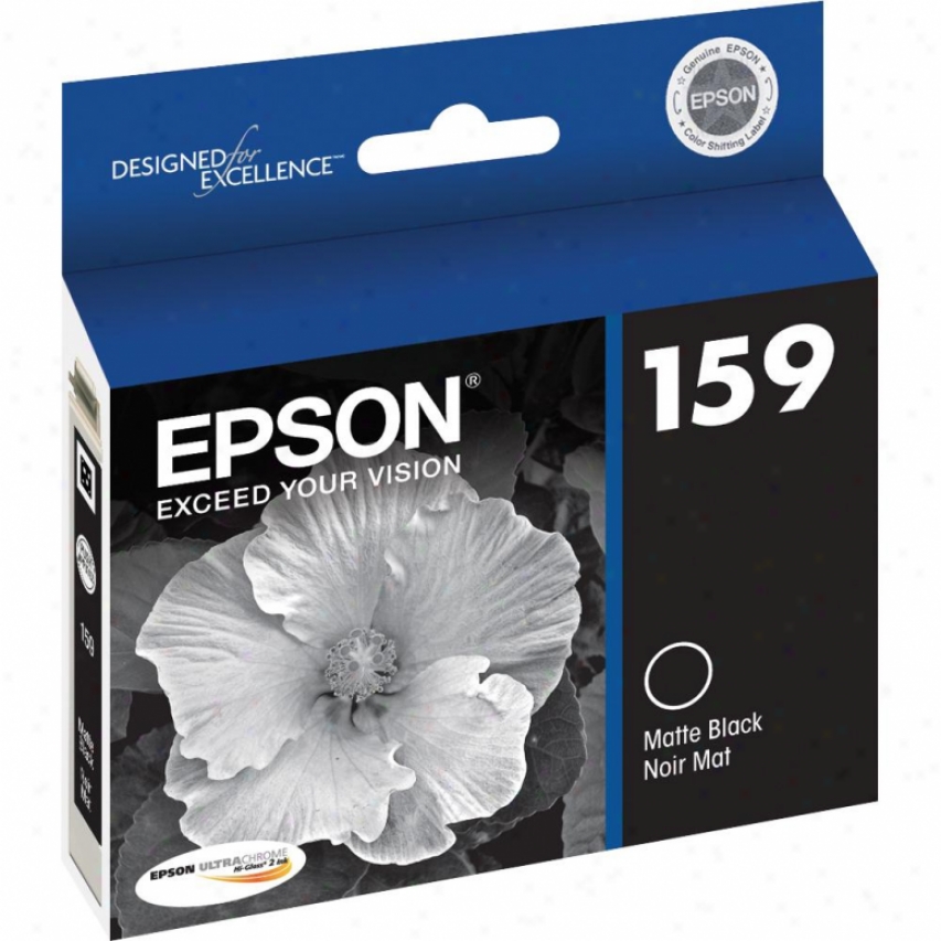 Epson T159820 Matte Black Ultrachrome Hi-gloss 2 Ink Cartridge