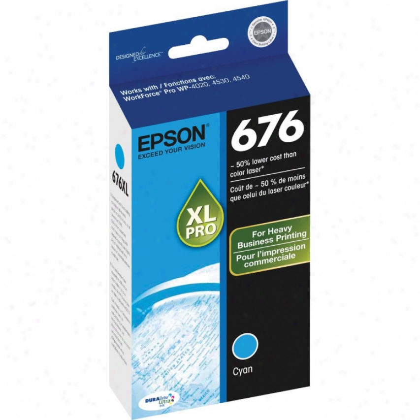 Epson Xl Cyan Ink Cartridge - T676xl220