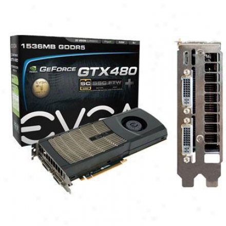 Evga 015-p3-1485-ar Geforce Gtz480 Superclocked+ 1.5gb Pcie 2.0 X16 Video Card
