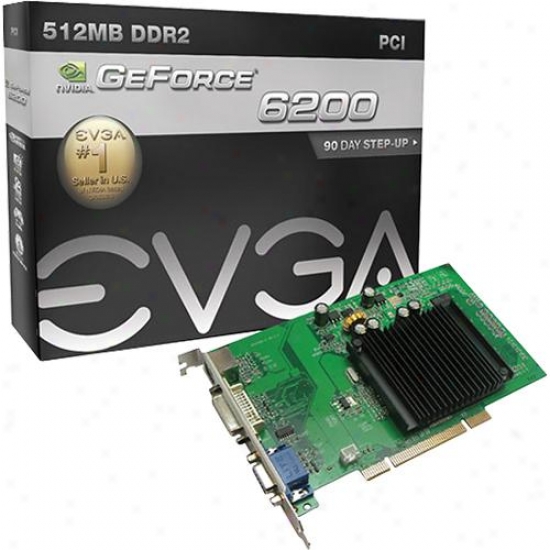 Evga Geforce 6200 512mb Ddr2 Pci Video Card - 512-p1-n402-lr