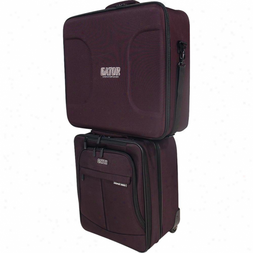 Gator Cases Office To Go Rolling Laptop / Projector Bag Attending Lcd Monitor Case