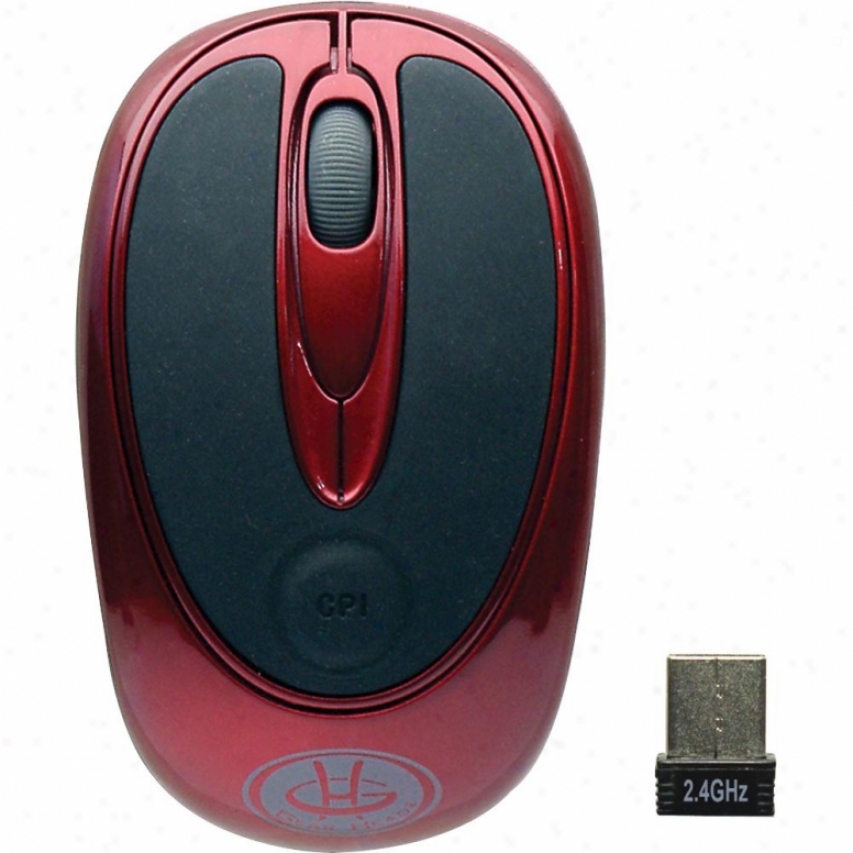 Gear Head 2.4ghz Wireless Mouse Red