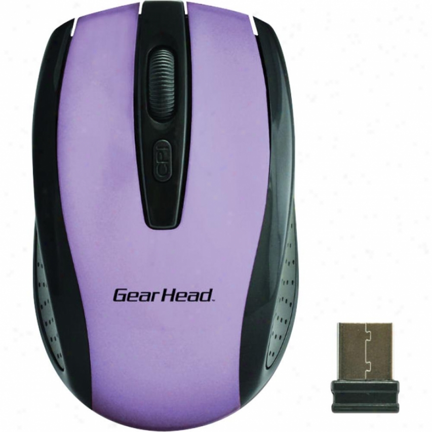 Gear Head Expressive Wireless Mouse Purple