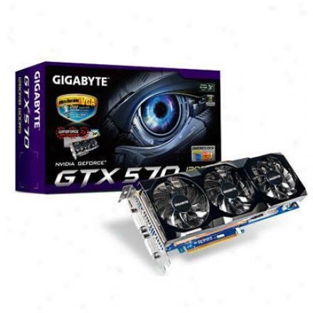 Gigabyte Gv-n570oc-13i Geforce Gtx 570 1280mb Pci Express 2.0 X16 Video Caard