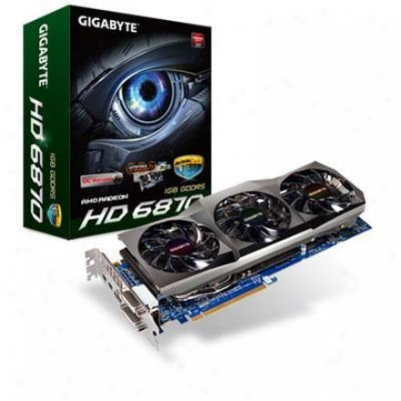 Gigabyte Gv-r687oc-1gd Radeon Hd 6870 1gb Gddr5 Pci Express 2.1 X16 Video Card