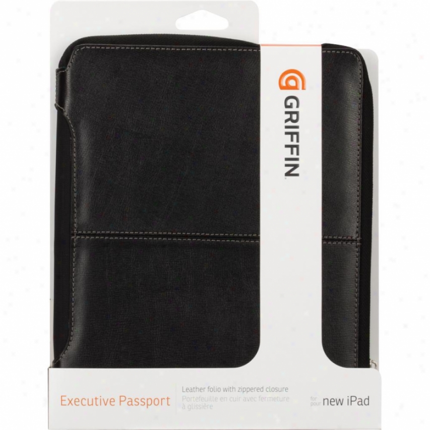 Griffin Technology Executive Passprpt Leather Folio For Ipad 2