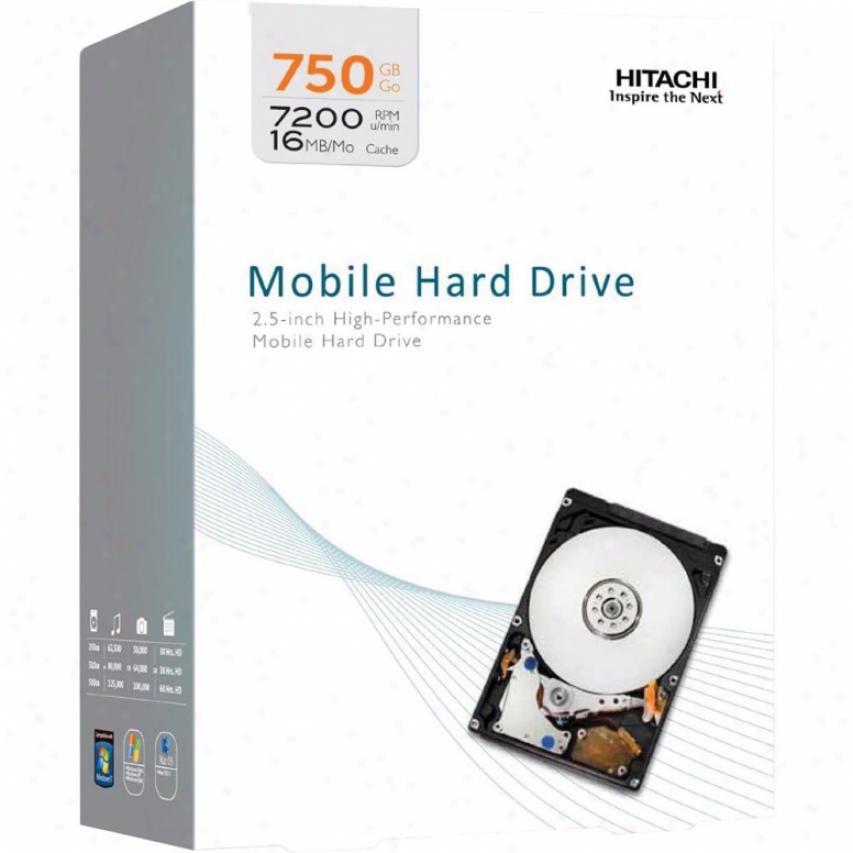 Hitachi 750gb 2.5" Travelstar Internal Hard Drive