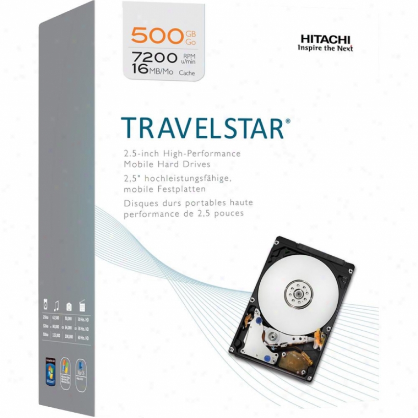 Hitachi Travelstar 500gb 2.5" Internal Notebook Hard Drive