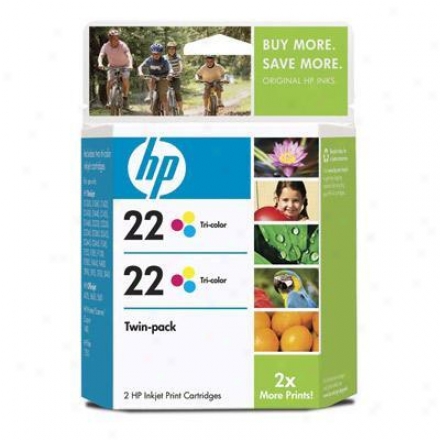 Hp 22 Tricolor Retail Twin Pack