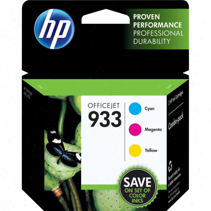 Hp 933 Color Officejet Ink Cartridge Combo Pack - Cyan, Mahenta & Yellow