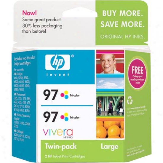 Hp 97 Twinpack Tri-color Inkjet Print Cartridges Attending Vivera Inks