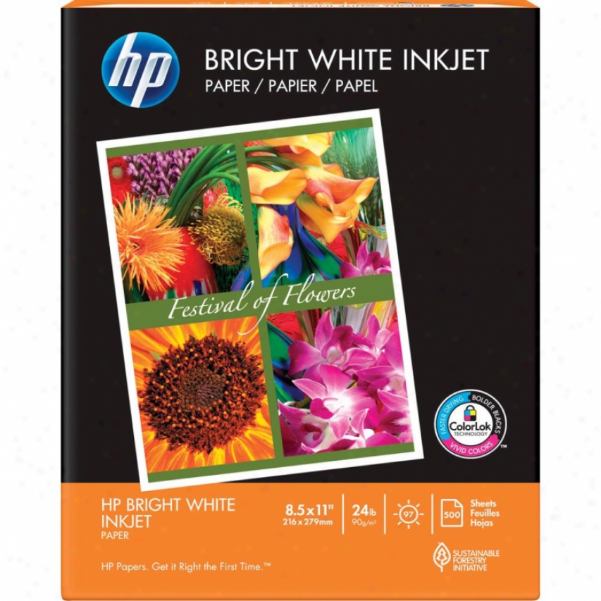 Hp B1124 Bright White 8-1/2" X 11" Inkjet Paper - 500 Sheets
