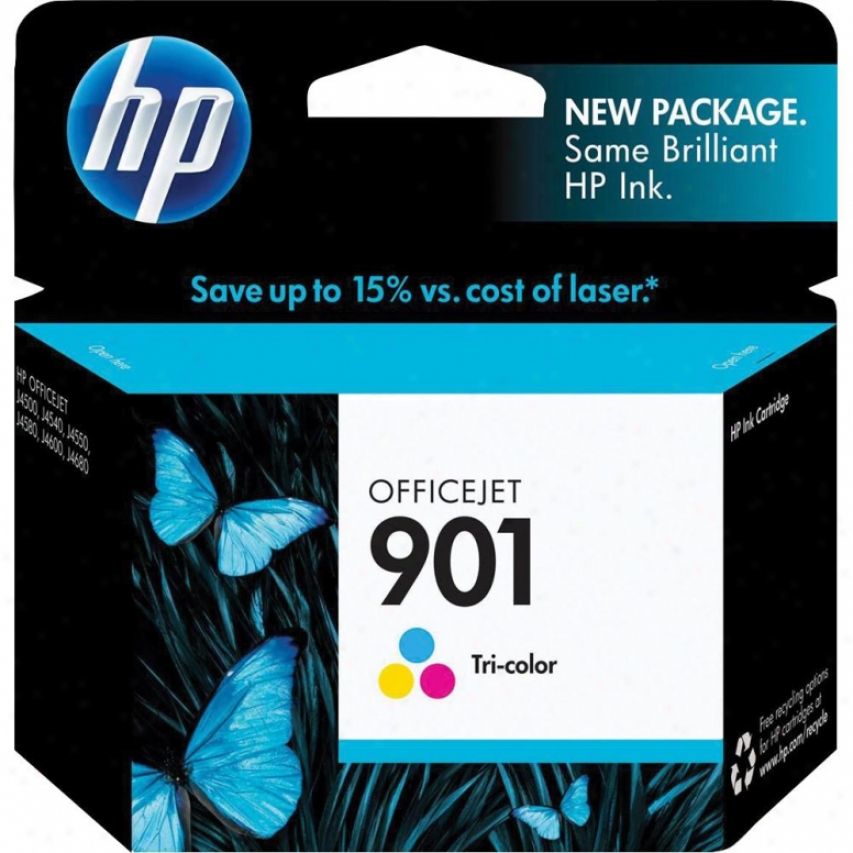 Hp Cc656an 901 Tri-color Officejet Ink Cartridge