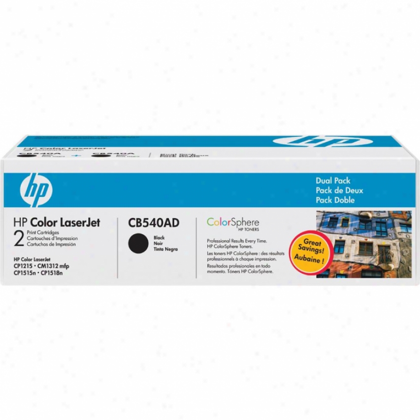 Hp Color Laserjet Cb540ad Dual Pack Print Cartridgd