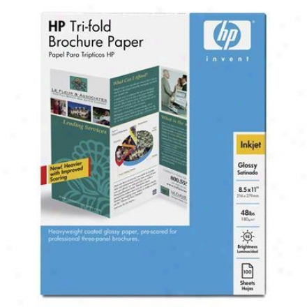 Hp Inkjet Glossy Tri-fold Brochur