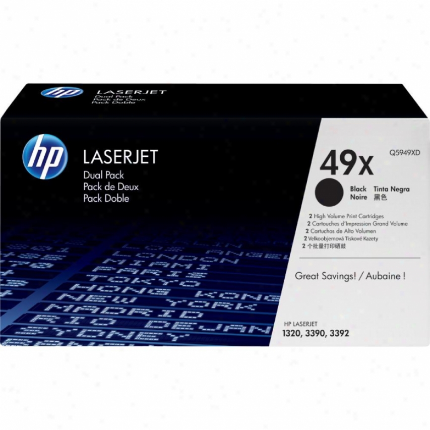 Hp Laserjet 49x Black Toner Cartridge Dual Pack