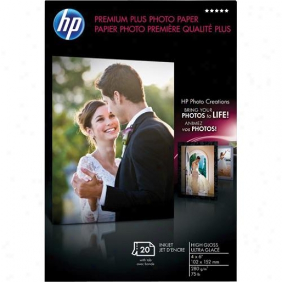 Hp Premium Plus Photo Paper - Soft Gloss (25-sheets, 8.5-inch X 11-inch)