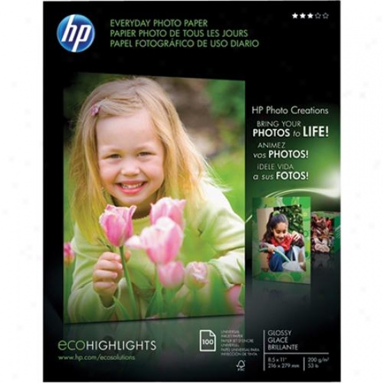 Hp Q2509a Everryday Photo Paper Glossy (8.5" X 11")