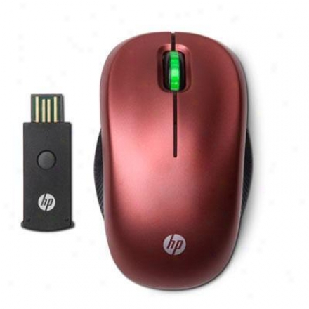 Hp Red Wireless Optical Mouse