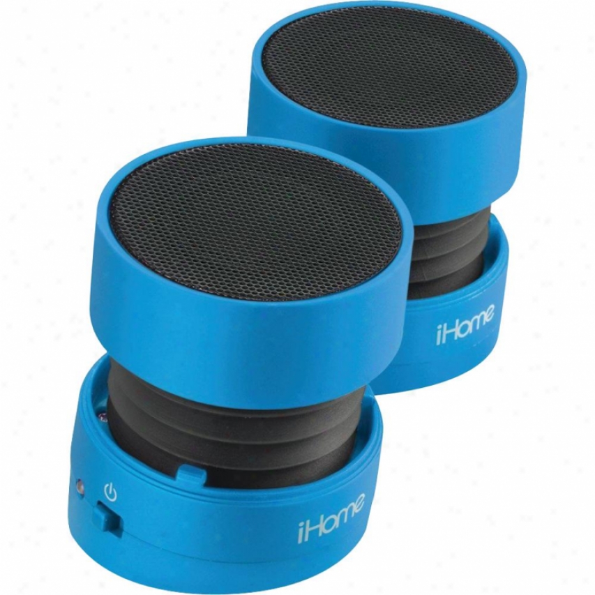 Ihome Ihm78 Rechargeablee Mini Speaker - Blue