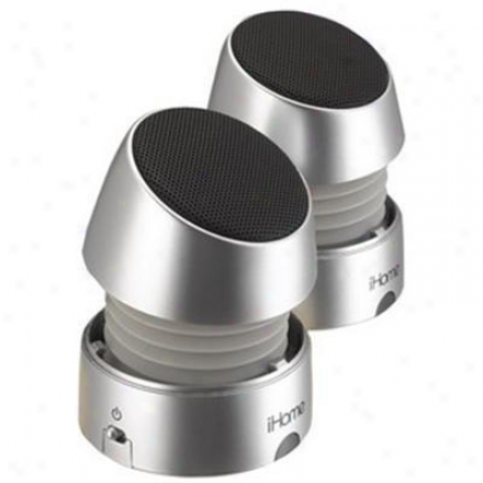 Ihome Rechare Mini Speakers Silver