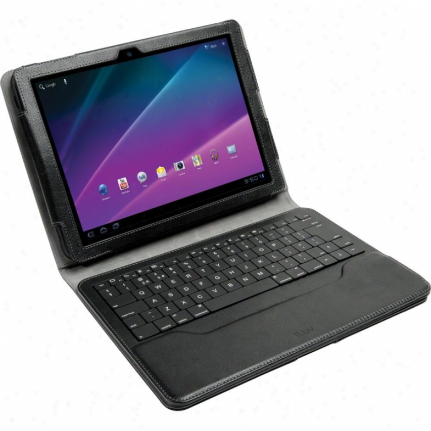Iluv Executive Case Detachable Bluetooth Keyboard For 10.1" Samsung Galaxy Tab