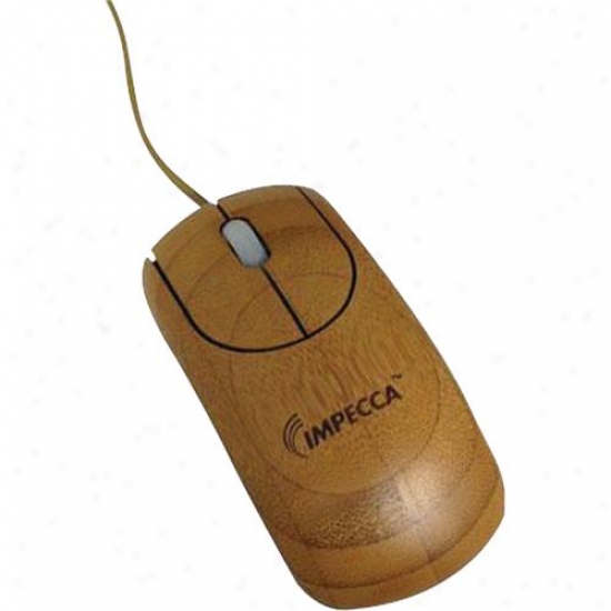 Impecca Handcarved 100% Bamboo Mouse