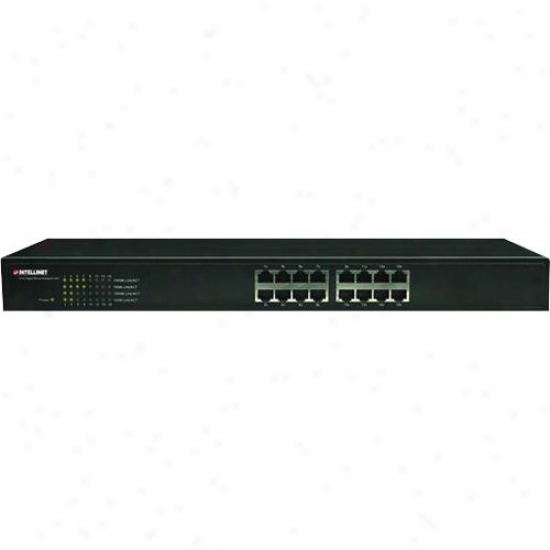 Intellinet 16-port Gigabit Ethernet Swigh