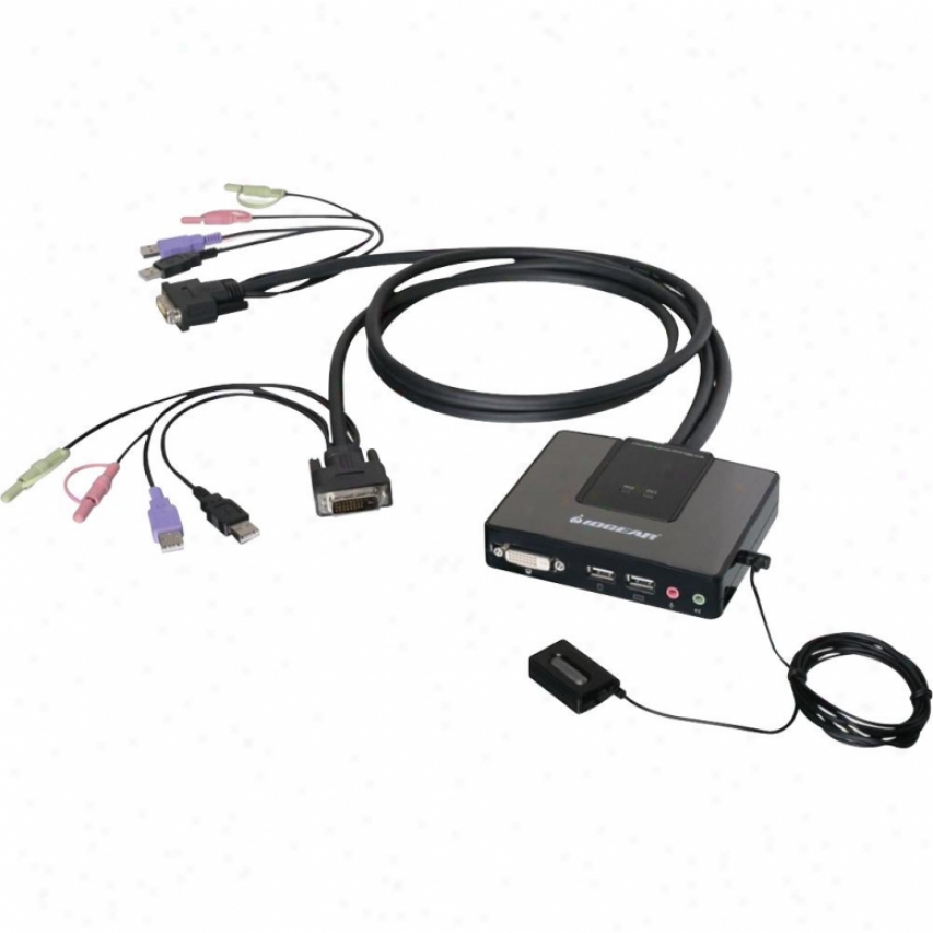 Iogear 2-port Usb Dual Member Dvi Kvm