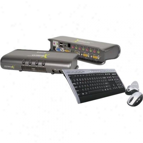 Iogear 4 Port Kvmp W Keyboard/mouse