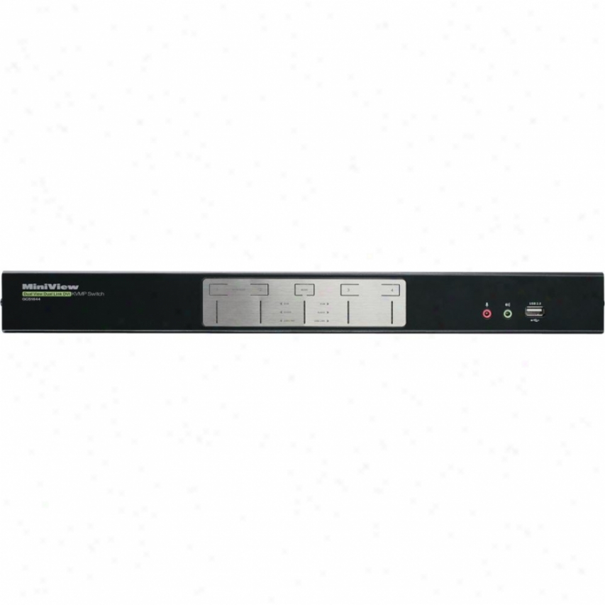 Iogear Gcs1644 4-port Dual View Dual-link Dvi Kvmp Switch With Audio