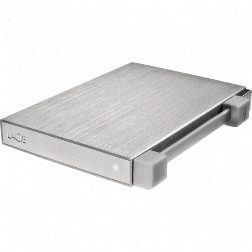 Lacie Rikiki Go 1tb Usb 2.0 Portable Stiff Drive - Silver - 301946