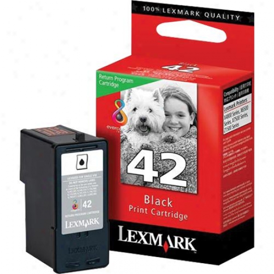 Lexmark 18y0142 42 Black Ink Cartridge