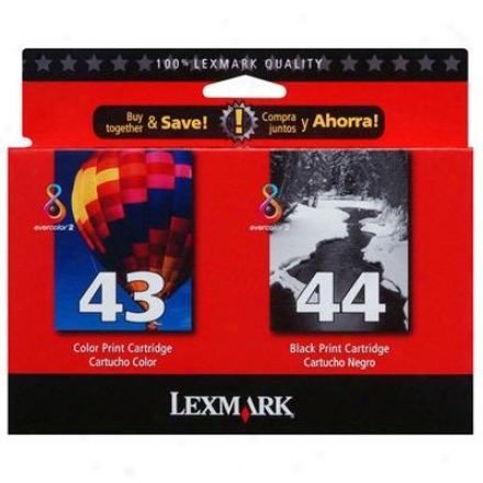 Lexmark #43xl And #44xl Doubled Pack Blac