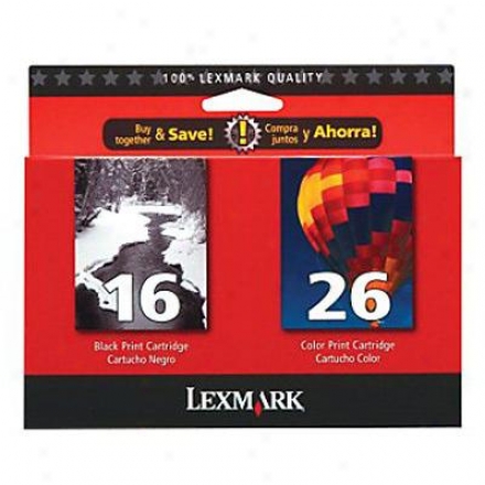 Lexmark Twin Pack #16, #62 Black And C