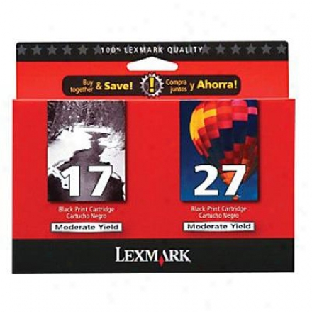 Lexmark Twin Pack #17, #27 Black And C