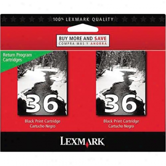 Lexmark Twin-pack #36 Return Program Print Cartrifge