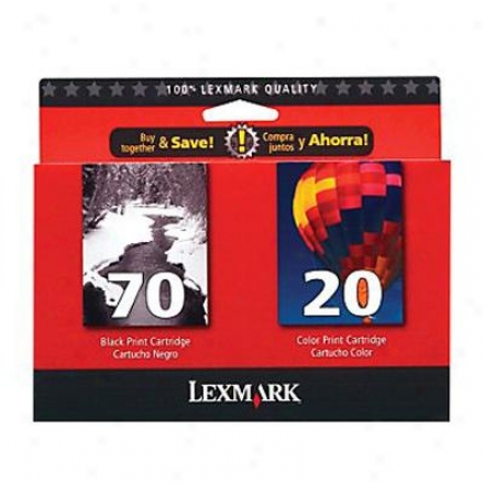 Lexmark Twin-pack #70, #20 Black And C