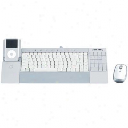 Lifeworks Wht Keyboard + Ipod Dock/mouse