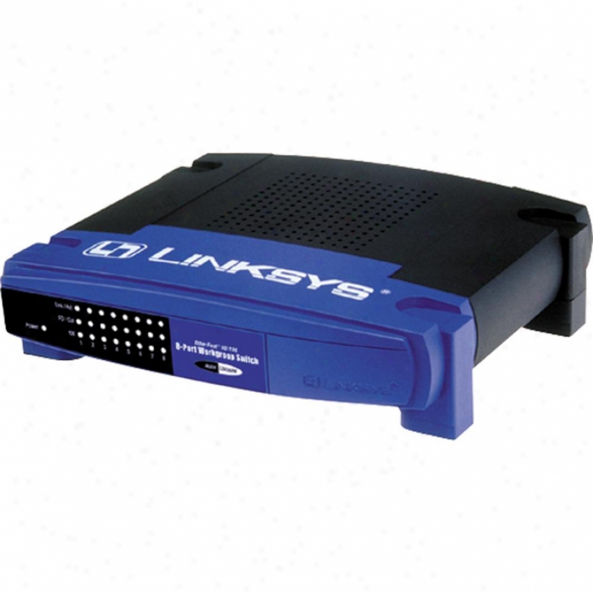 Linksys Undetermined Enclose in a ~ Ezxs88w Etherfast 8-port 10/100 Rod