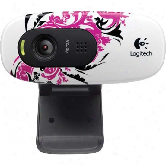 Logitech 720p Widescreen Video Calling&recording Hd Webcam C270 - Floral Spiral