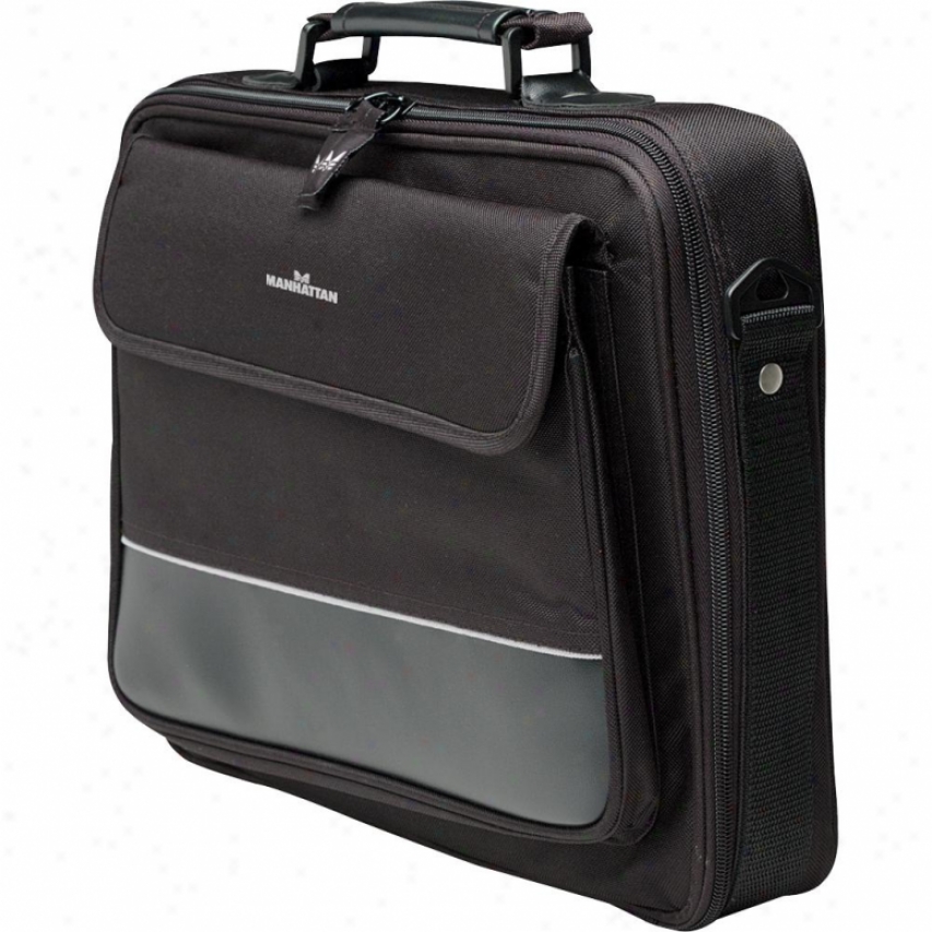 Manhattan Products Times Square Notebook Computerr Briefcase - Black/gray